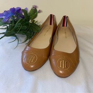 Tommy Hilfiger Tan Flats Classic Loafers